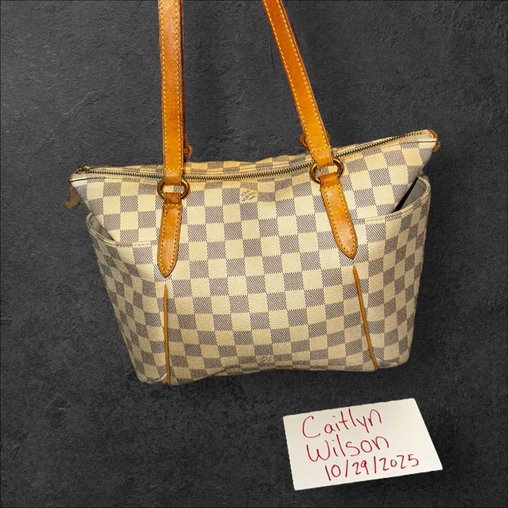 Louis Vuitton Totally MM Damier Azure Tote Purse Bag